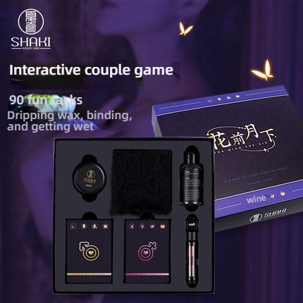 Xiaqi Fun Card Flower Front and Moon Under (Comes with Drip Wax Strap Lubricant)