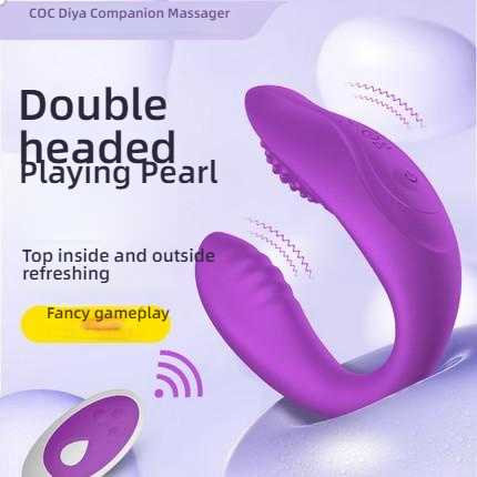 Diya dual head stimulation companion massager purple