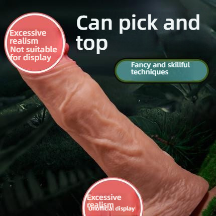 Bent head Kailum simulation digging ball penis (with handle)