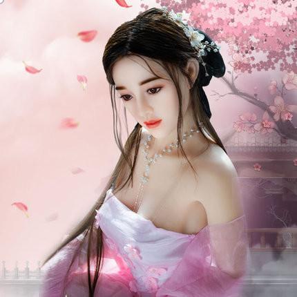 [Direct Drop 2000] Chao Ying Ancient Costume Butterfly Hair Transplant with Silicone Head and Skin Simulation Meridian S