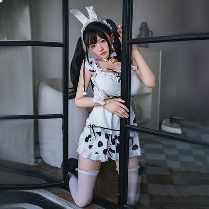 Mengmeng Maid - Letong (G096-Y9) Solid Doll 158cm Silicone Head Hair Transplant+Oral Love+Vocalization+Heating+Private A