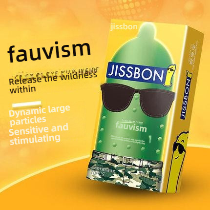 Jieshibang Fauvism Dynamic Large Particle Condom Set of 10