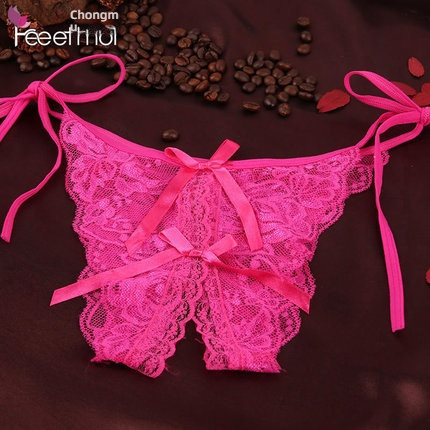 Fei Mu sexy lace strap butterfly crotch underwear