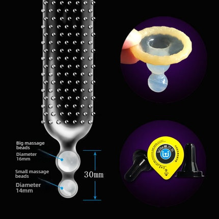 Weille Double Pearl Wolf Teeth Condom