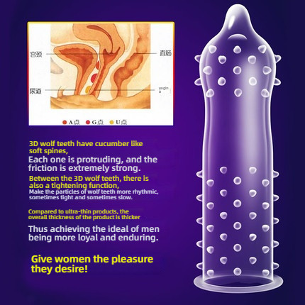 Beilile 3D Wolf Teeth Condoms 10 pieces/box