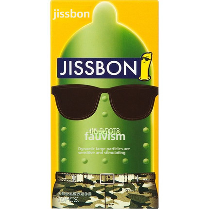 Jieshibang Fauvism Dynamic Large Particle Condom Set of 10
