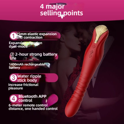 ZALO KING High end Stretching and Pulling G-spot Stunning Rod