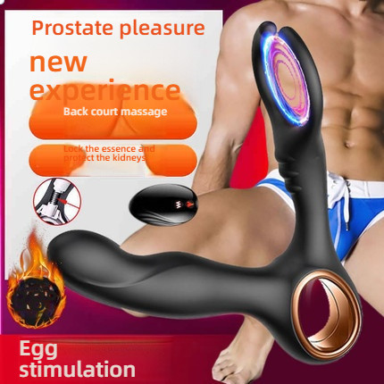 Lesparty intelligent constant temperature dual head clamping prostate massager