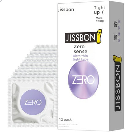 ZERO Zero Sensitivity Ultra Thin Tight Series Condoms from Jieshibang, 12 Pack