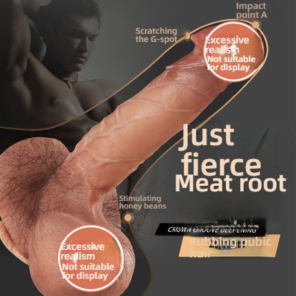COC Round Giant Testicular Thickened Base Impact Manual Simulation dildo
