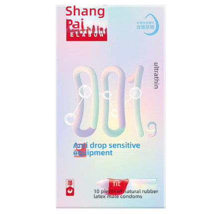 Shangpai 001 Tight Bundle Anti Detachment Sensitive Condom Hyaluronic Acid Non Wash