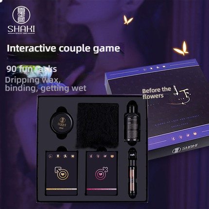 Xiaqi Fun Card Flower Front and Moon Under (Comes with Drip Wax Strap Lubricant)