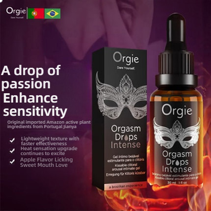 Orgie Portugal Imported Small Silver Bottle Women's Pleasure Enhancement Liquid 30ml