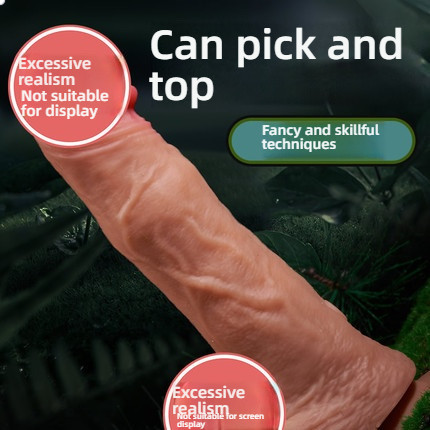 Bent head Kailum simulation digging ball penis (with handle)