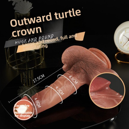 COC Round Giant Testicular Thickened Base Impact Manual Simulation dildo