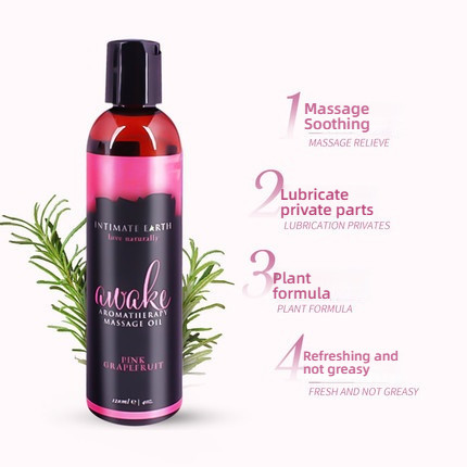 Intimate Earth Passion Awakens Grapefruit Nasal Spray Massage Oil 120ml