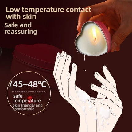 Xiaqi SM Red Love Iron Box Low Temperature Drip Wax Candle