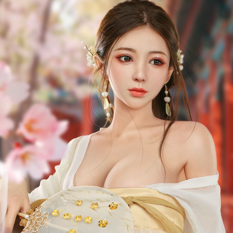 Silicone doll hair transplant full body solid real person version with skeleton, adult products for men, insertable smar