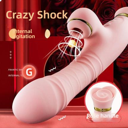 ZALO suction telescopic dancing rose shock stick