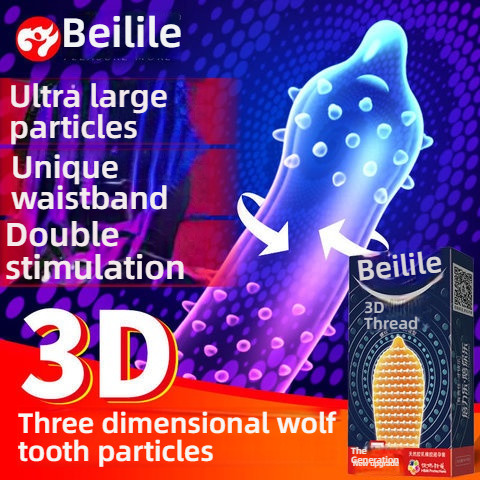 Beilile 3D Wolf Teeth Condoms 10 pieces/box