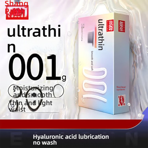 Shangpai 001 Tight Bundle Anti Detachment Sensitive Condom Hyaluronic Acid Non Wash