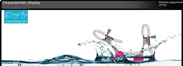 OMYSKY 10 frequency double peak vibration breast clip, Top Shock brings a shocking experience!
