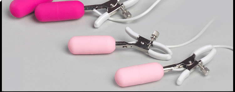 OMYSKY 10 frequency double peak vibration breast clip, Top Shock brings a shocking experience!