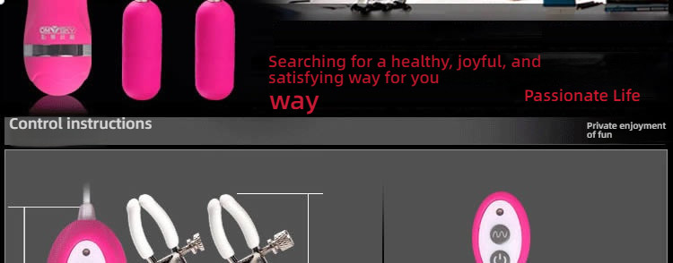 OMYSKY 10 frequency double peak vibration breast clip, Top Shock brings a shocking experience!