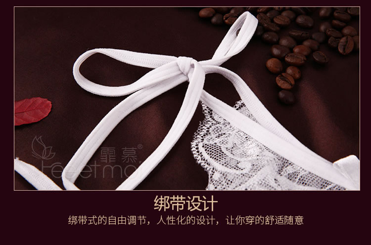 Fei Mu sexy lace strap butterfly crotch underwear