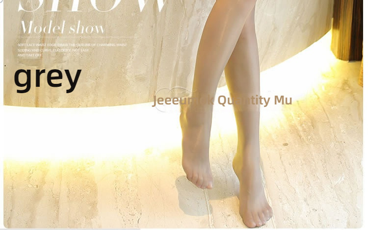 Feimu 15D silicone oiled lace lace long tube socks