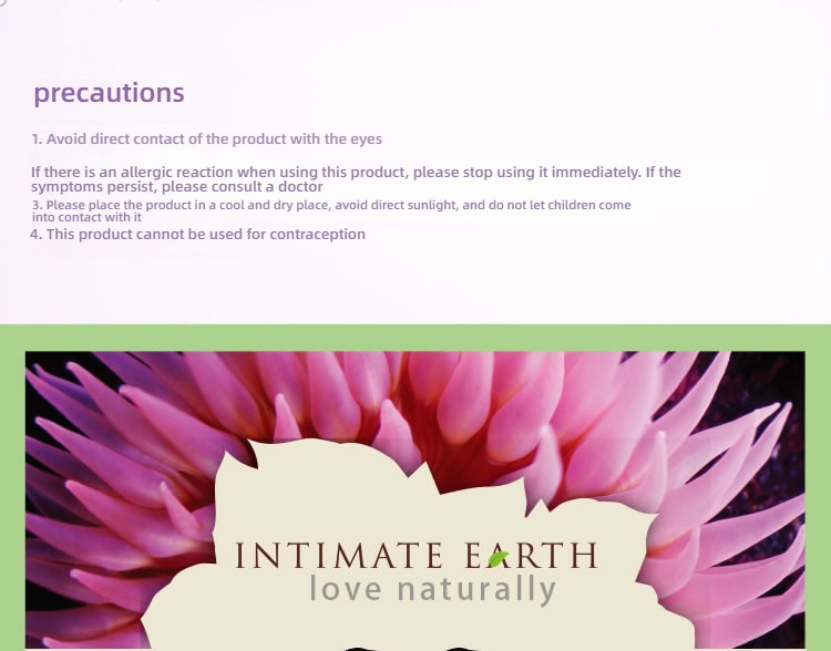 Intimate Earth 30ml Personal Care Lubricant Gel, Thoughtful Care