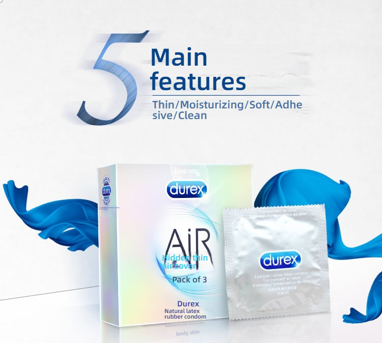 Durex Thin Phantom Concealed AIR Condom Medium 3/6/10 Pack