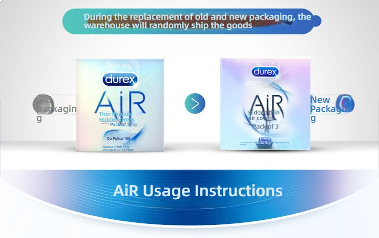 Durex Thin Phantom Concealed AIR Condom Medium 3/6/10 Pack