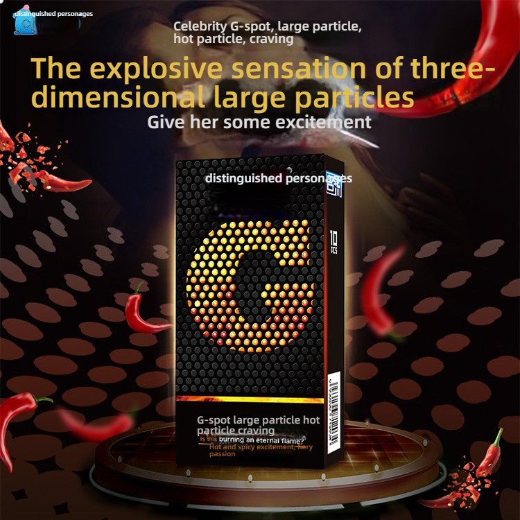 Gentleman G-spot Large Particle Series Condom Medium 10 Pack