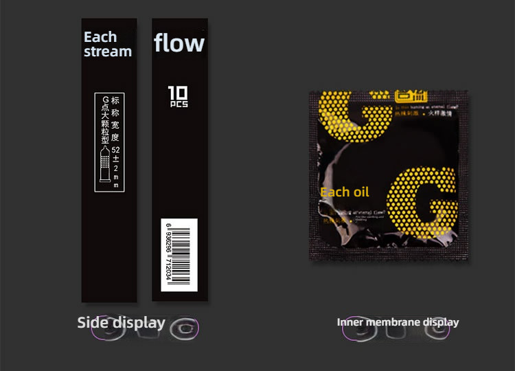 Gentleman G-spot Large Particle Series Condom Medium 10 Pack