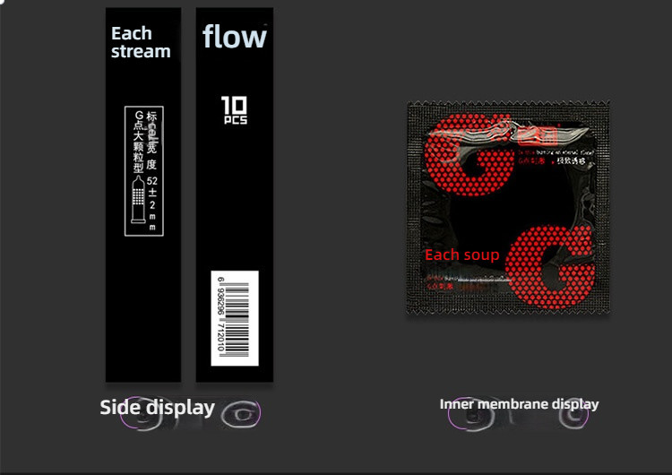 Gentleman G-spot Large Particle Series Condom Medium 10 Pack