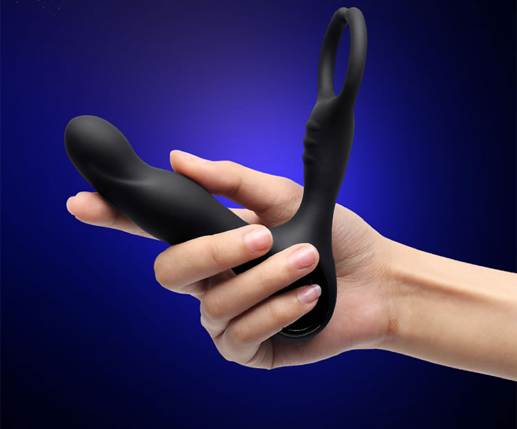 Lesparty intelligent constant temperature dual head clamping prostate massager