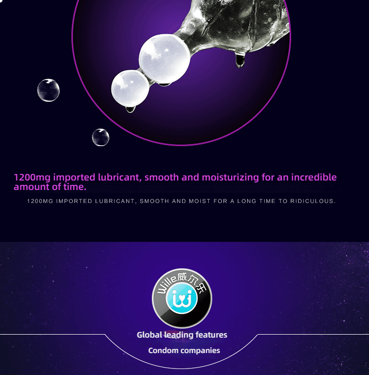 Weille Double Pearl Wolf Teeth Condom
