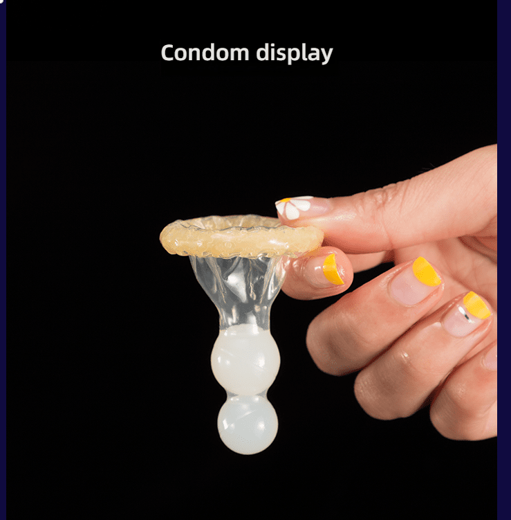 Weille Double Pearl Wolf Teeth Condom