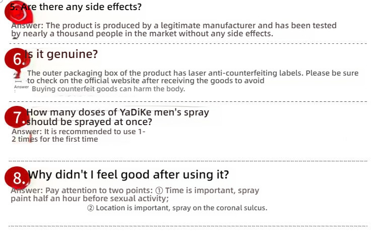 Yadiek Plant Extract Men's Spray 4ml