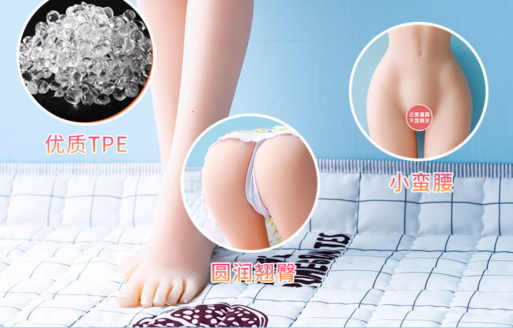 Wonani's genuine dual acupoints can produce sound and masturbate as a half body solid doll