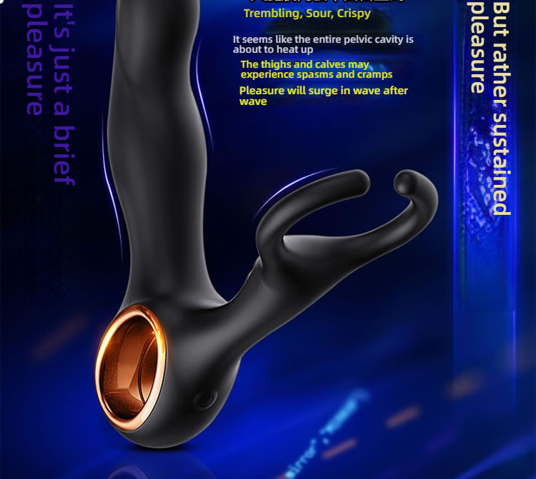 Lesparty intelligent constant temperature dual head clamping prostate massager