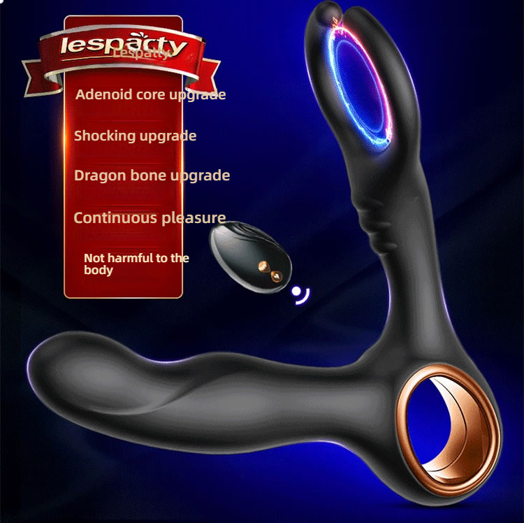 Lesparty intelligent constant temperature dual head clamping prostate massager