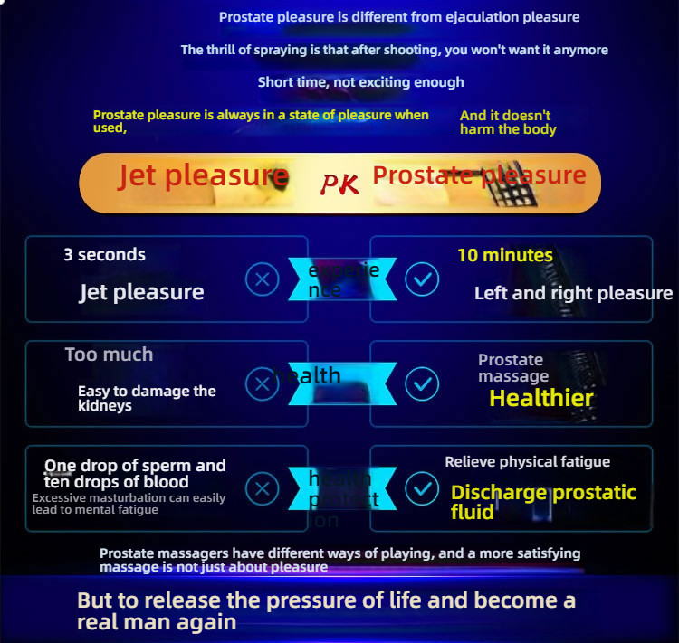 Lesparty intelligent constant temperature dual head clamping prostate massager