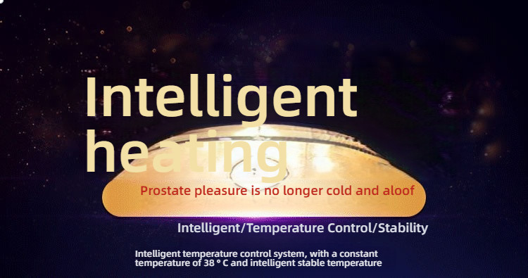 Lesparty intelligent constant temperature dual head clamping prostate massager