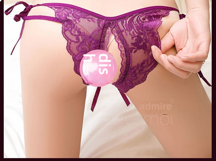 Fei Mu sexy lace strap butterfly crotch underwear