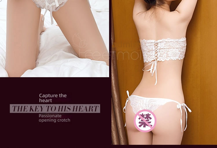 Fei Mu sexy lace strap butterfly crotch underwear