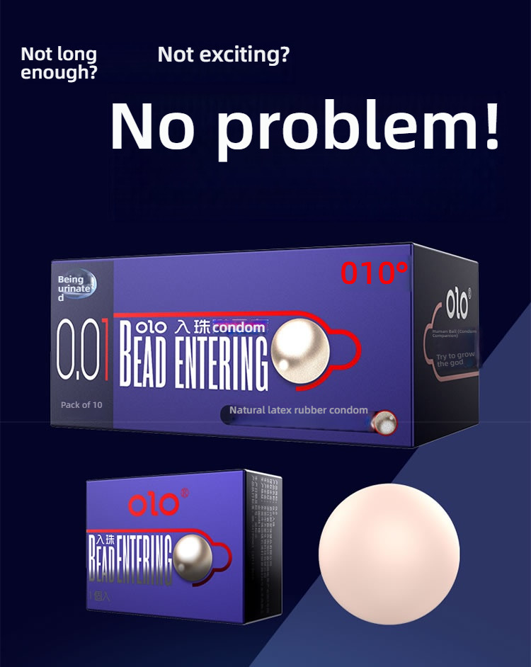 OLO Double Bead (in bead+soft bead) Condom 1 piece/box