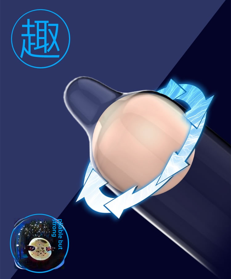OLO Double Bead (in bead+soft bead) Condom 1 piece/box