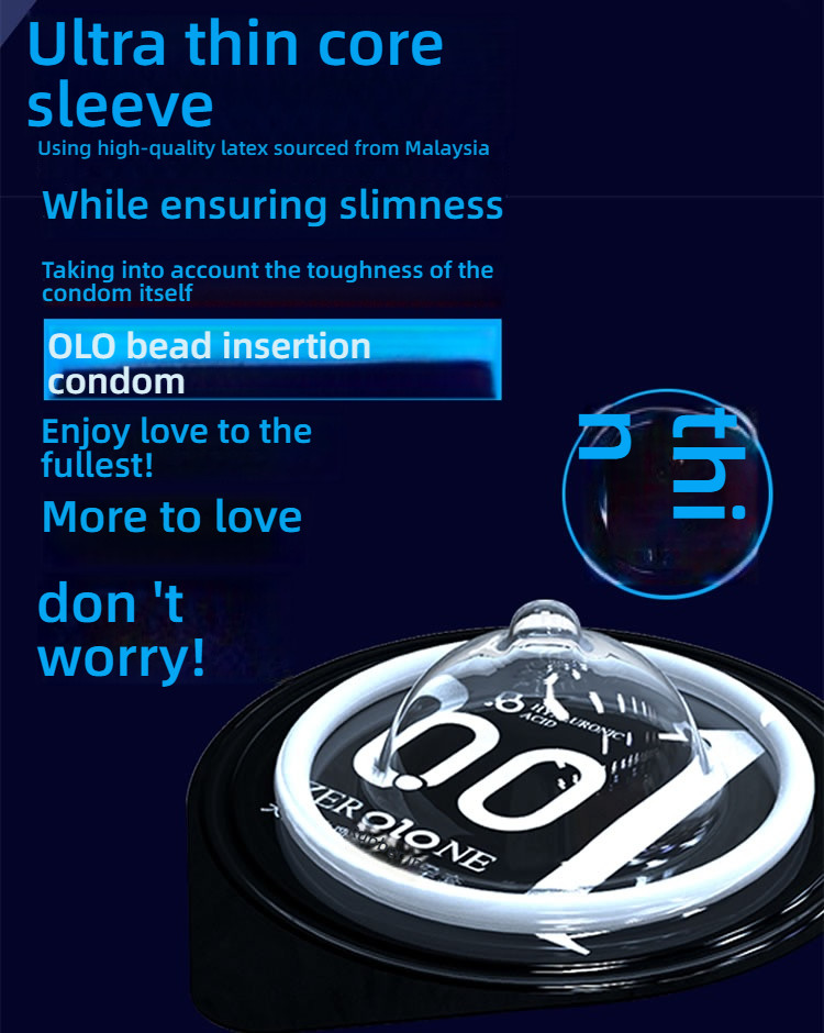 OLO Double Bead (in bead+soft bead) Condom 1 piece/box